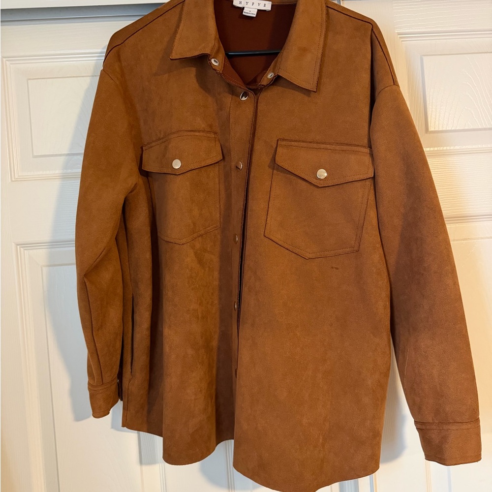 HYFVE Camel Suede Shirt